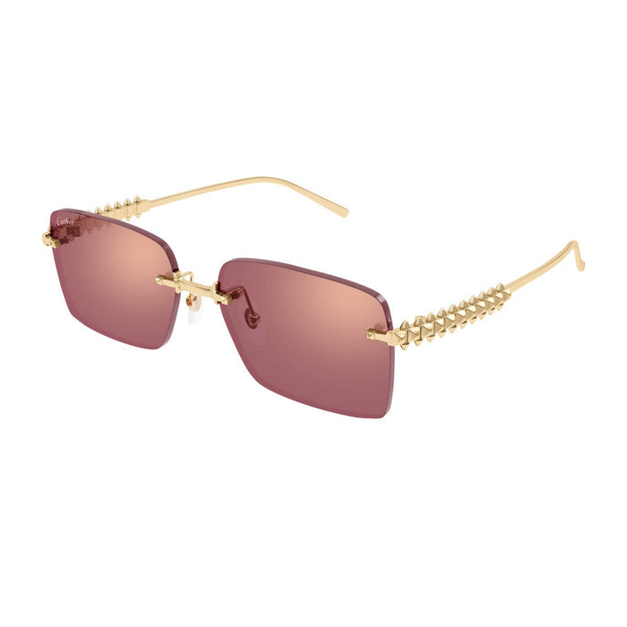 Cartier Ct0545s Clash De Gold / Pink Metallo Sunglasses