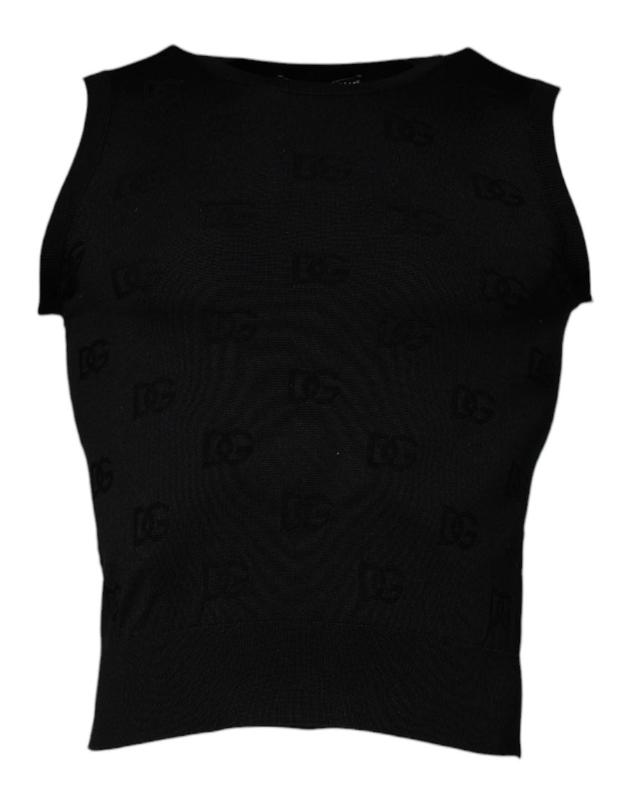 Dolce & Gabbana 100% Silk tank top in black