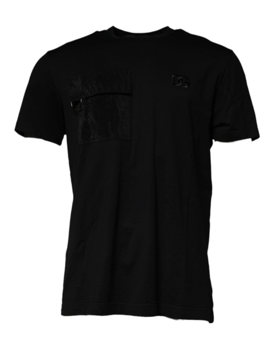 Dolce & Gabbana 90% Cotton 7% Viscose 3% Nylon t-shirt in black