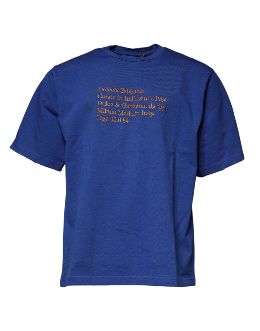 Dolce & Gabbana 100% Cotton t-shirt in blue