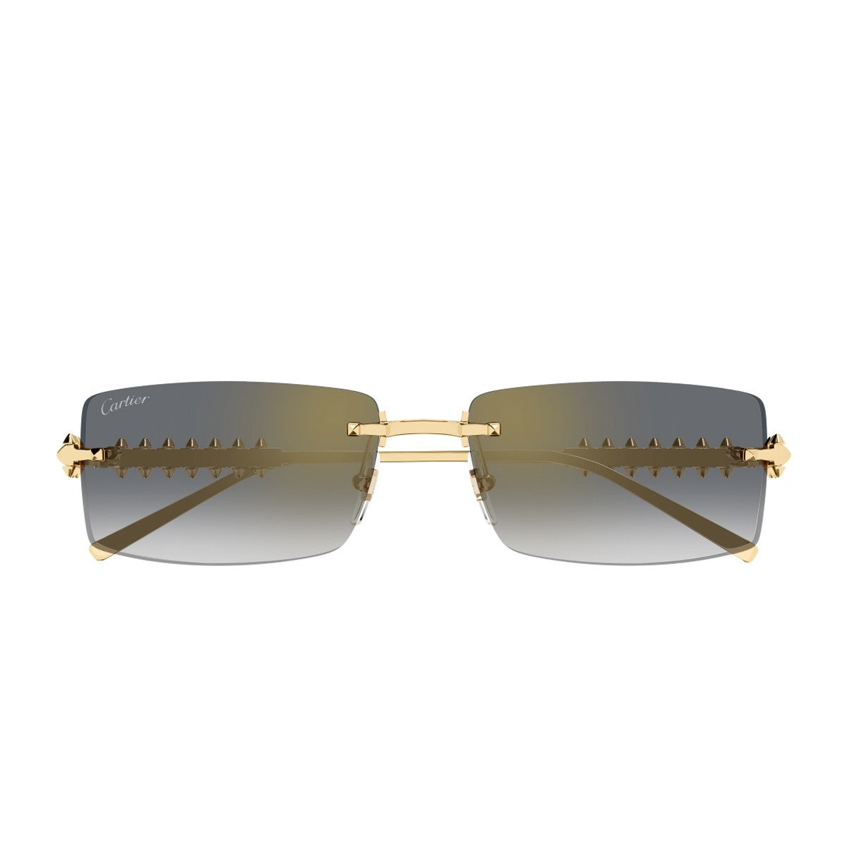 Cartier Ct0604s Clash De Gold / Grey Metallo Sunglasses