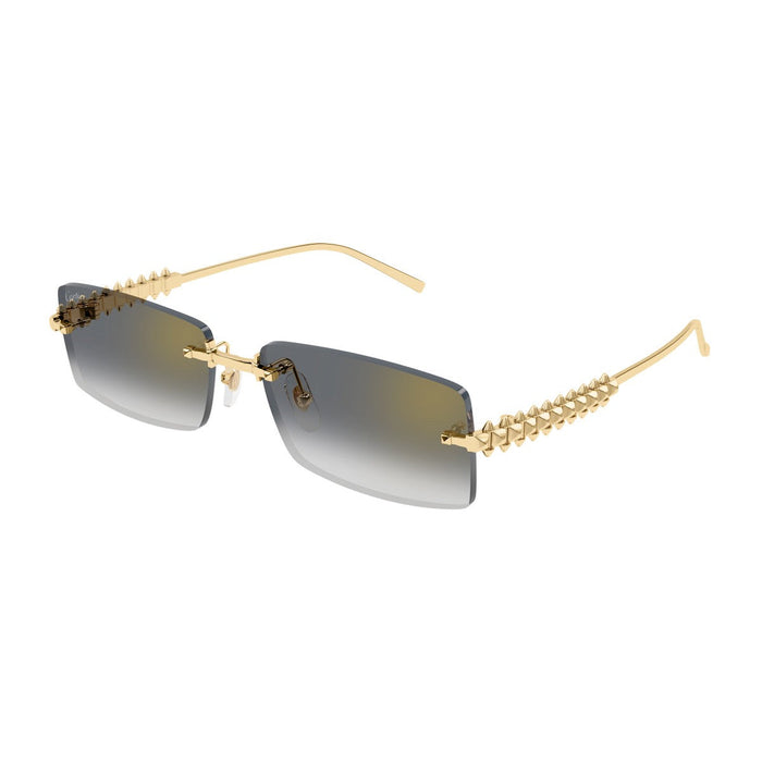 Cartier Ct0604s Clash De Gold / Grey Metallo Sunglasses