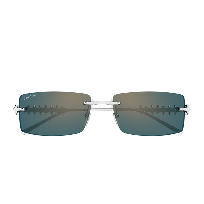 Cartier Ct0604s Clash De Silver / Green Metallo Sunglasses