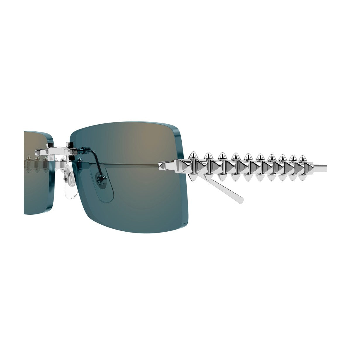 Cartier Ct0604s Clash De Silver / Green Metallo Sunglasses