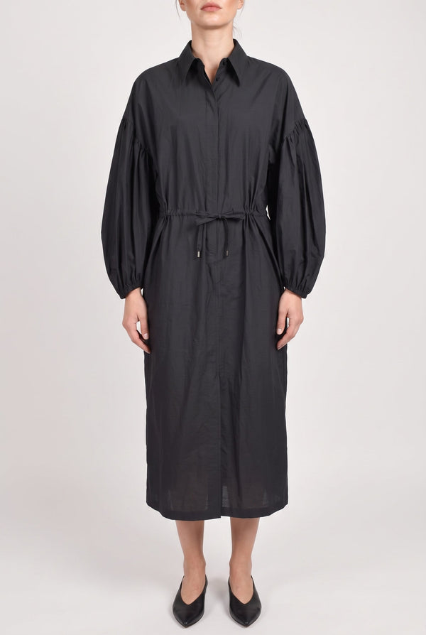 Brunello Cucinelli Womens Dark Grey Cotton Shirt Dress One Color