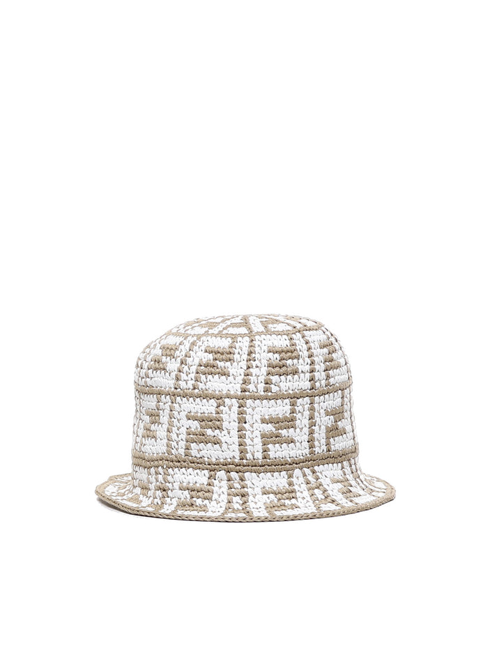 Fendi Hats Beige Cotton