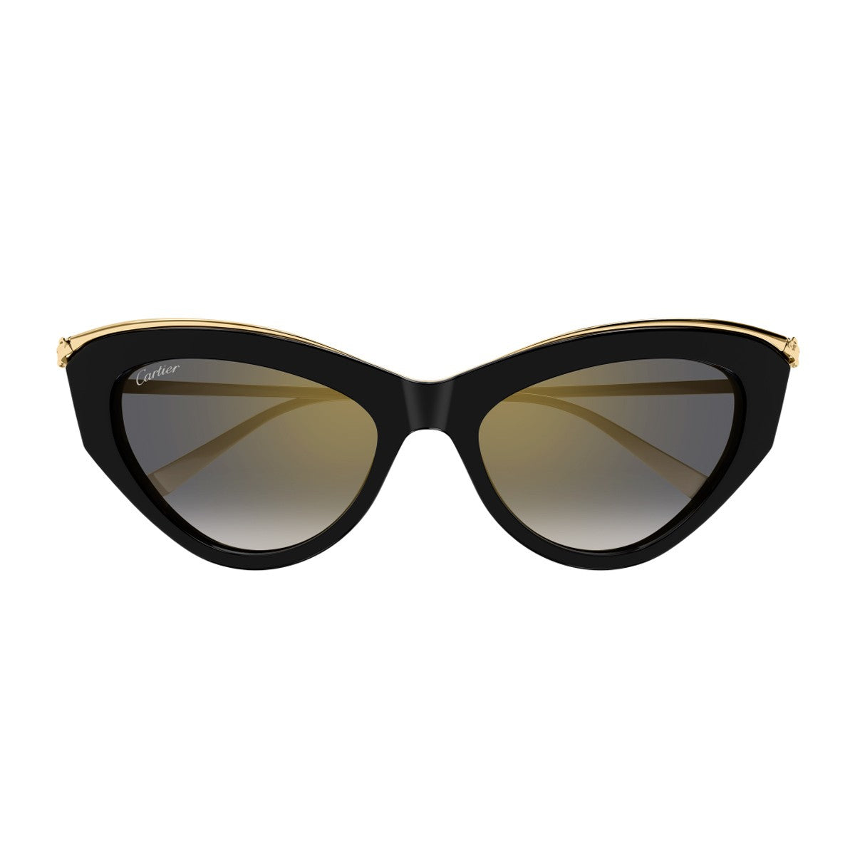 Cartier Ct0596s Panthere De Black Acetato Riciclato/ Metallo Sunglasses