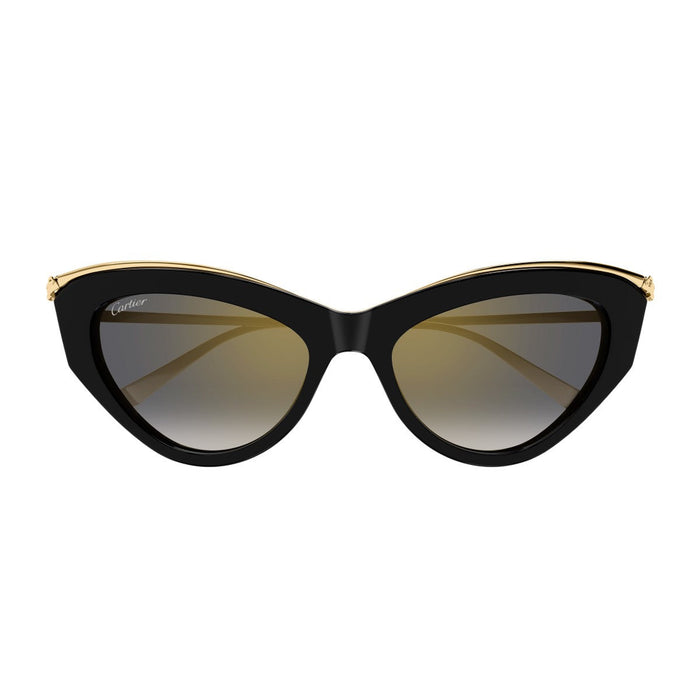 Cartier Ct0596s Panthere De Black Acetato Riciclato/ Metallo Sunglasses
