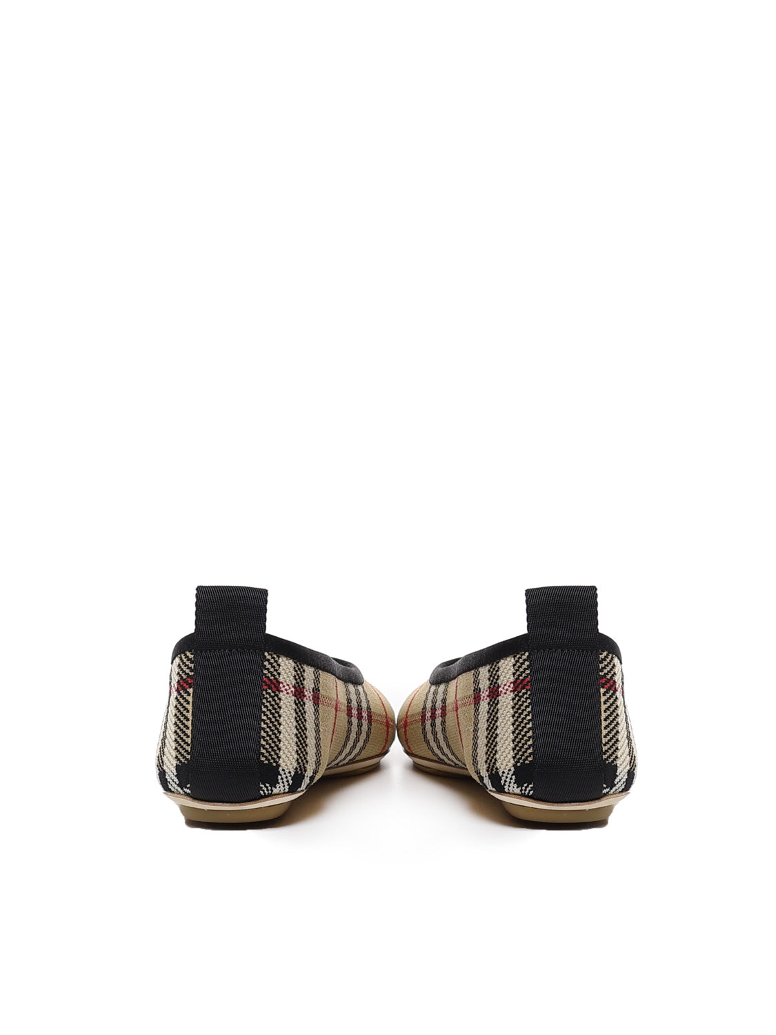 Burberry Flat Shoes Beige Polyamide