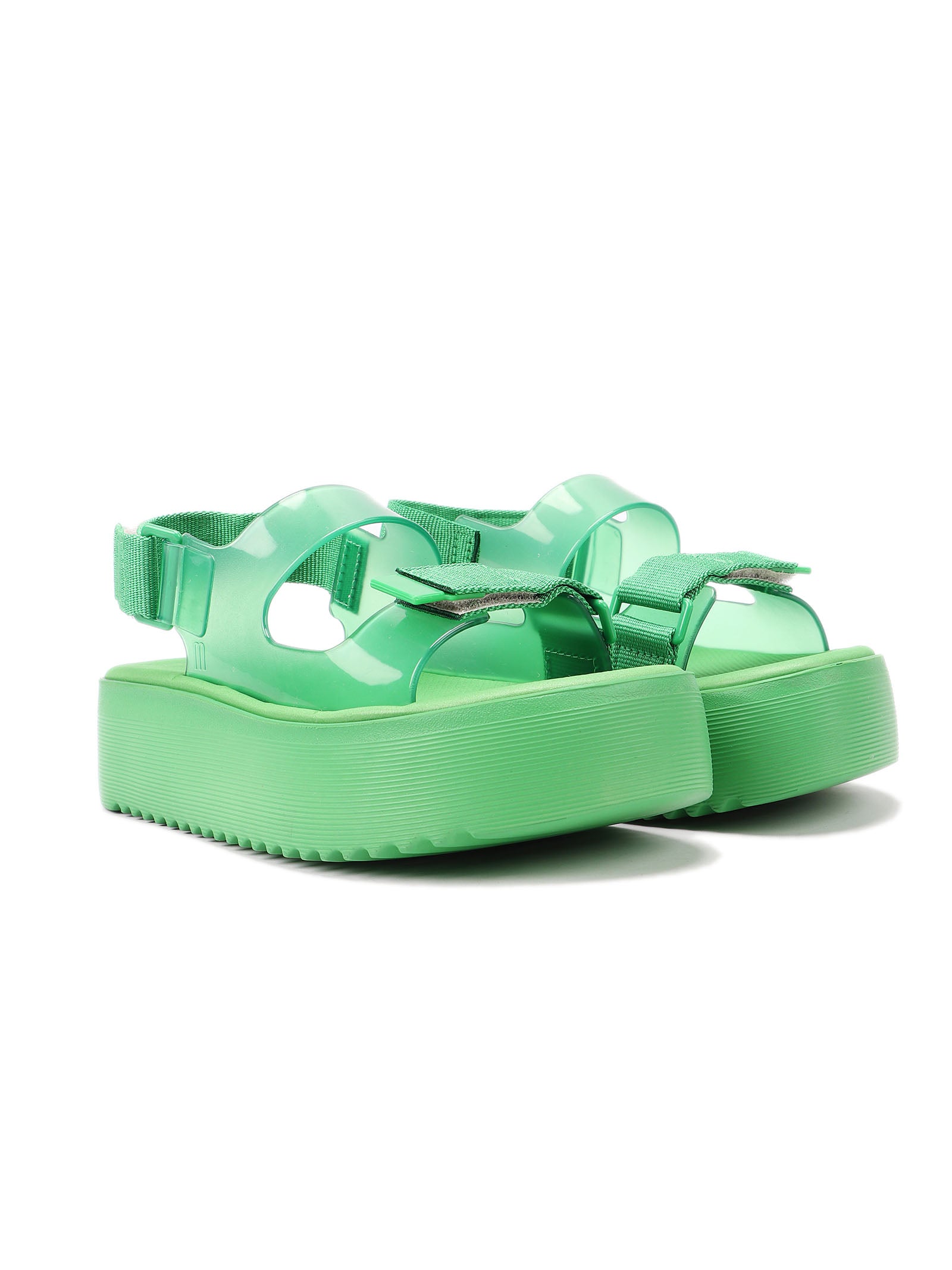 Brave Papete Platform Green Other Fibres | Shoe