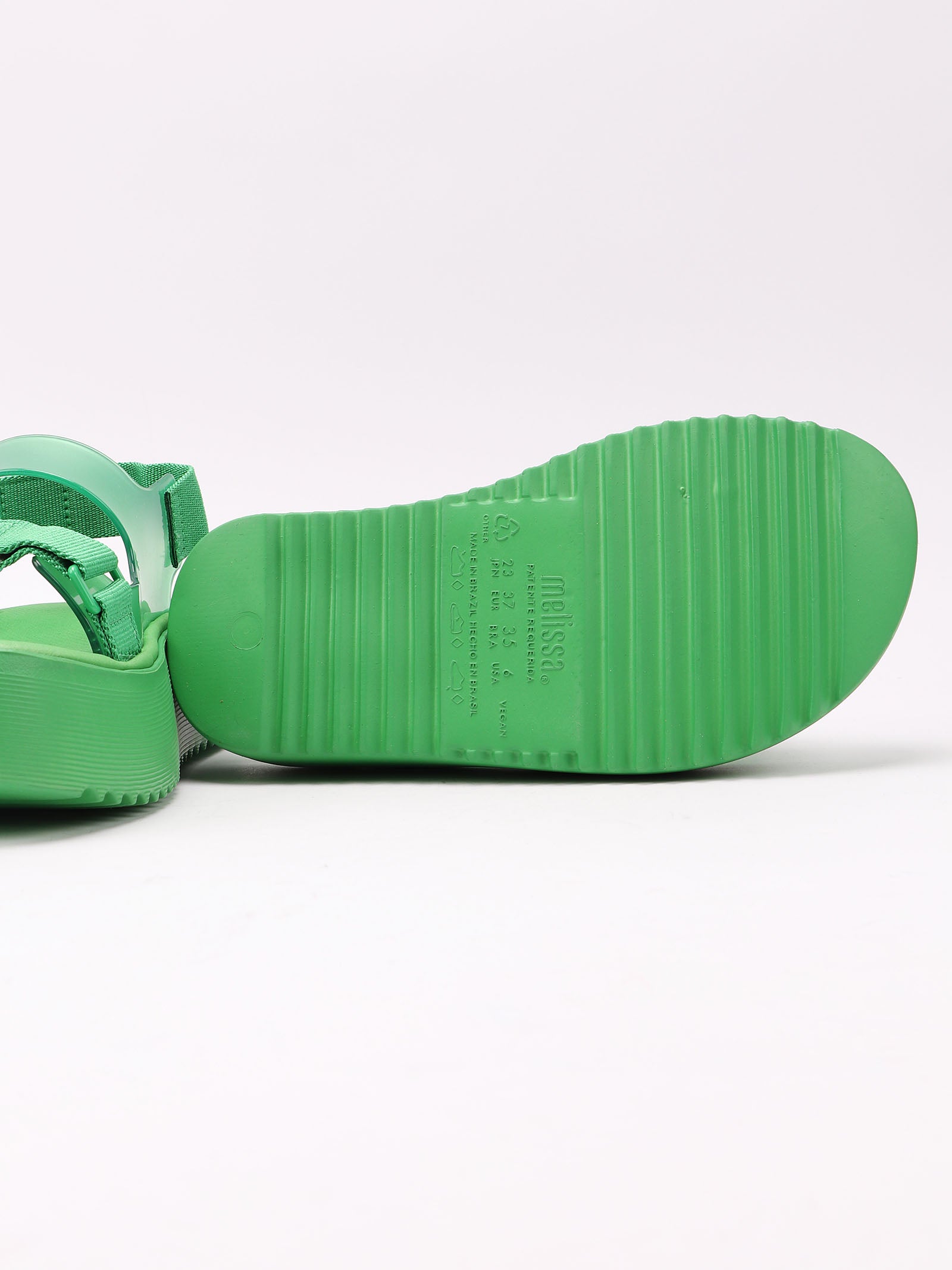 Brave Papete Platform Green Other Fibres | Shoe