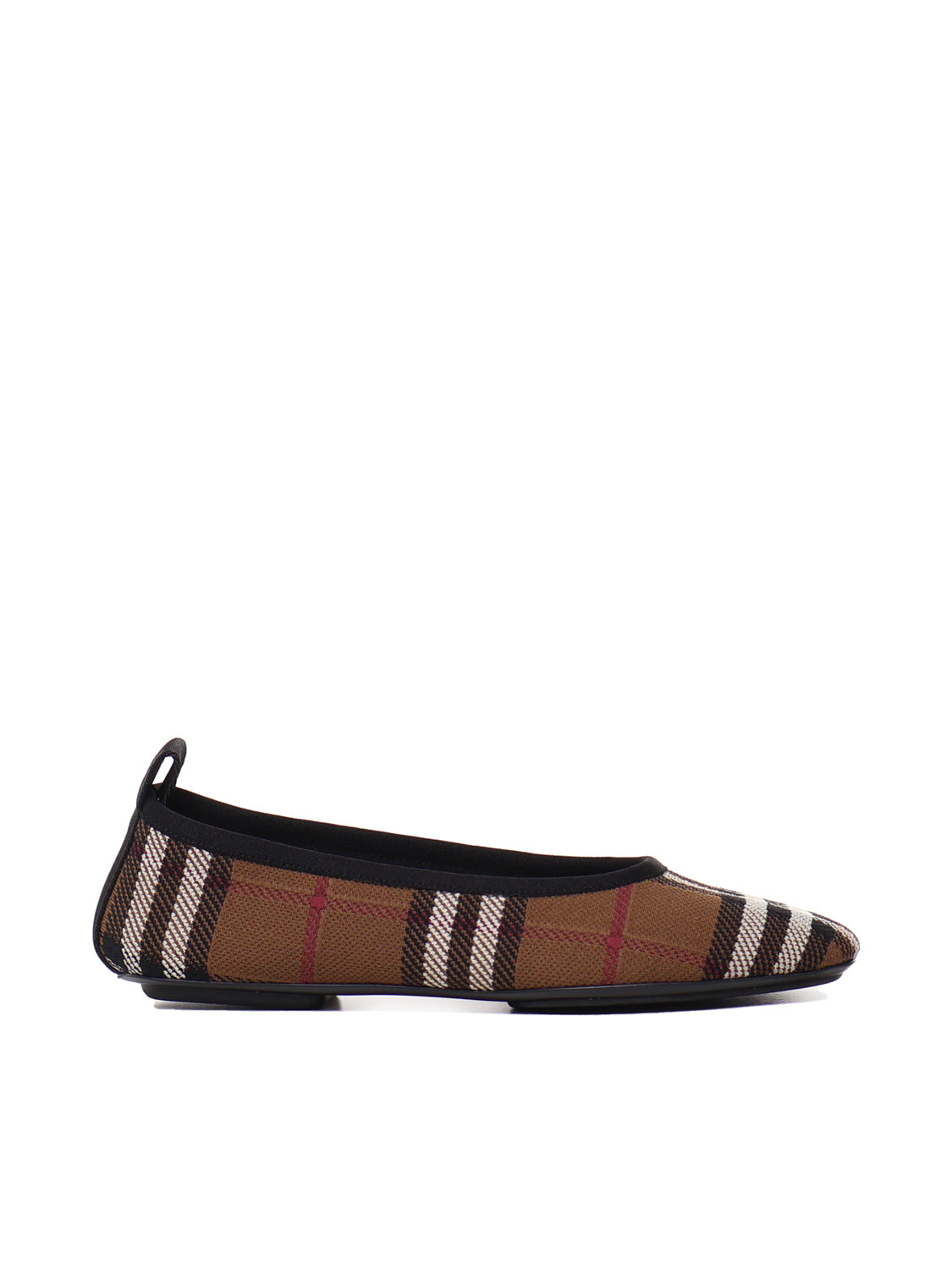 Burberry Flat Shoes Brown Polyamide