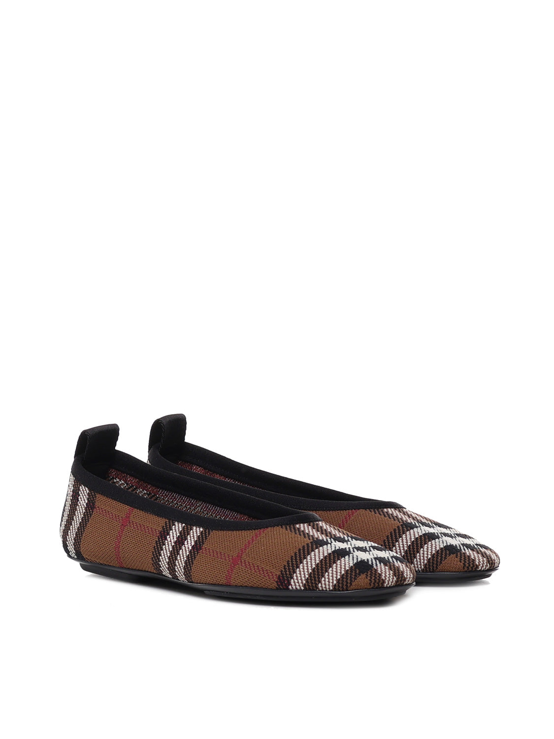 Burberry Flat Shoes Brown Polyamide