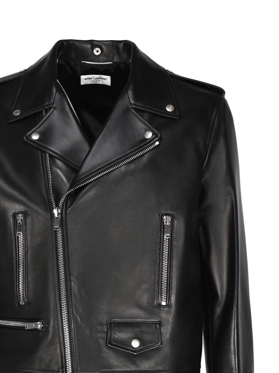 Saint Laurent Jackets Black Lambskin