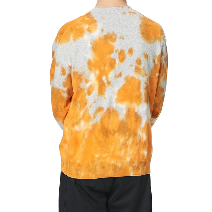 Tie Dye Tiger Sweater Orange Cotton