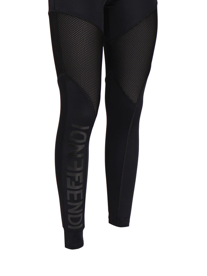 Fendi Trousers Black Polyamide