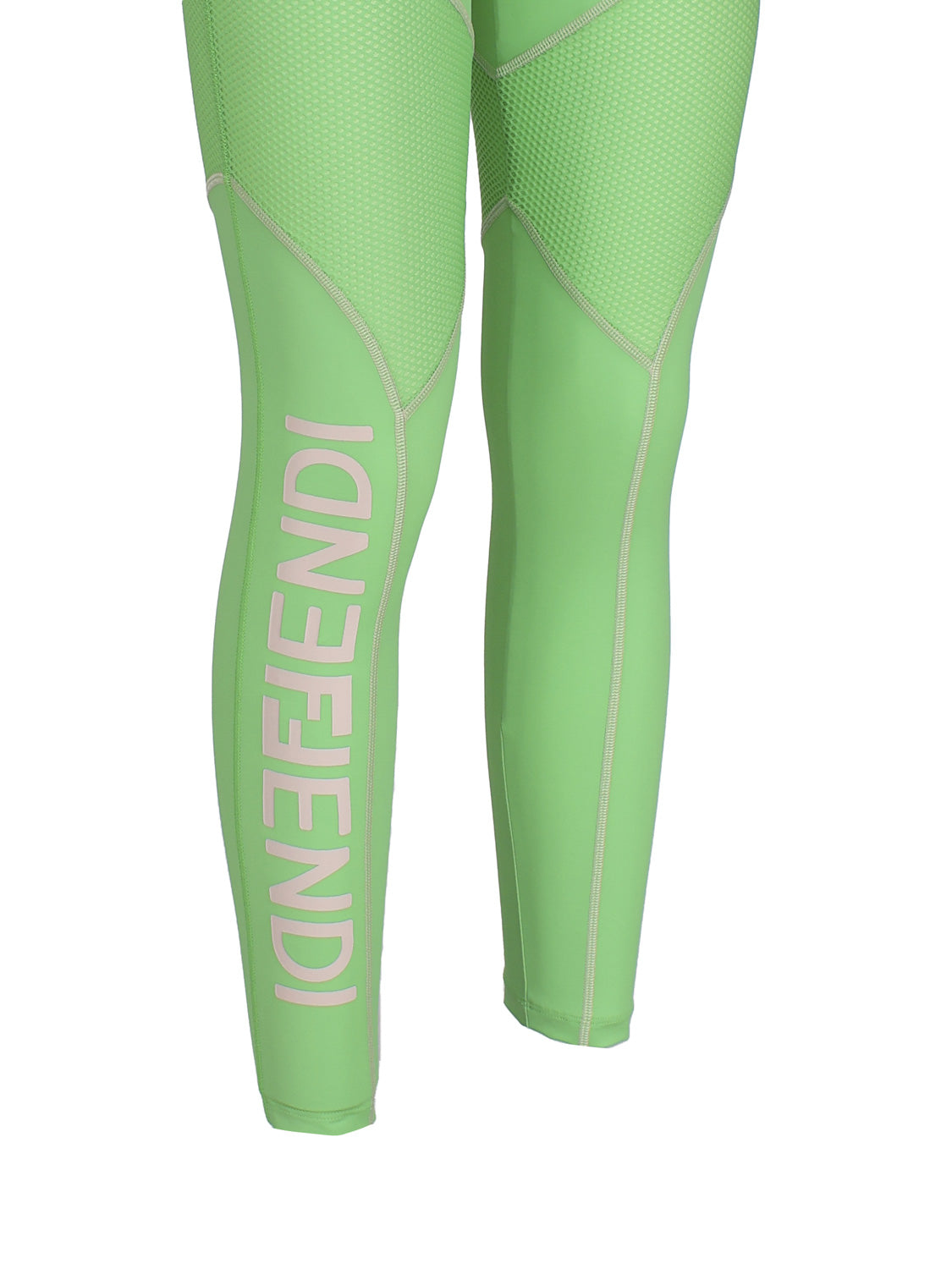Fendi Trousers Green Polyamide