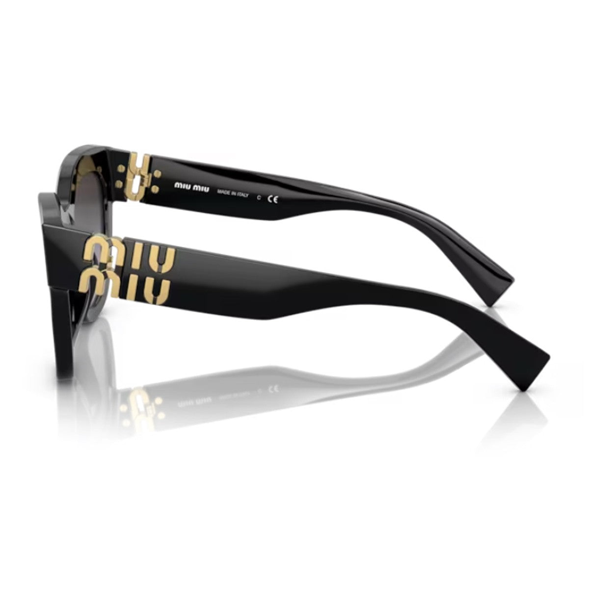 Miu 0mu 01ys Black Acetato Sunglasses