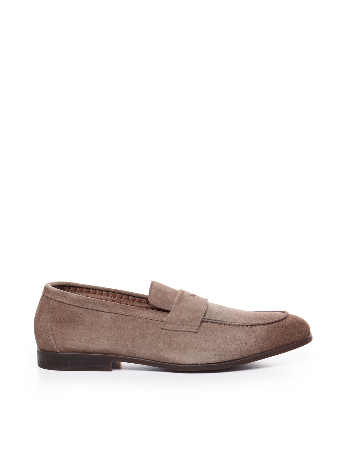Doucals Flat Shoes Light Brown Suede