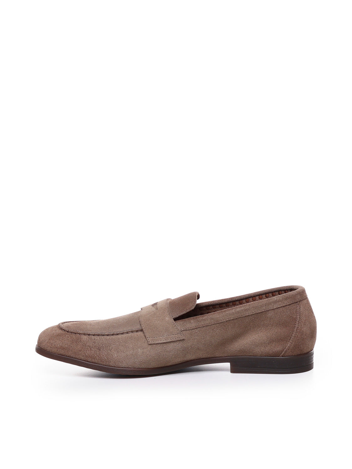 Doucals Flat Shoes Light Brown Suede