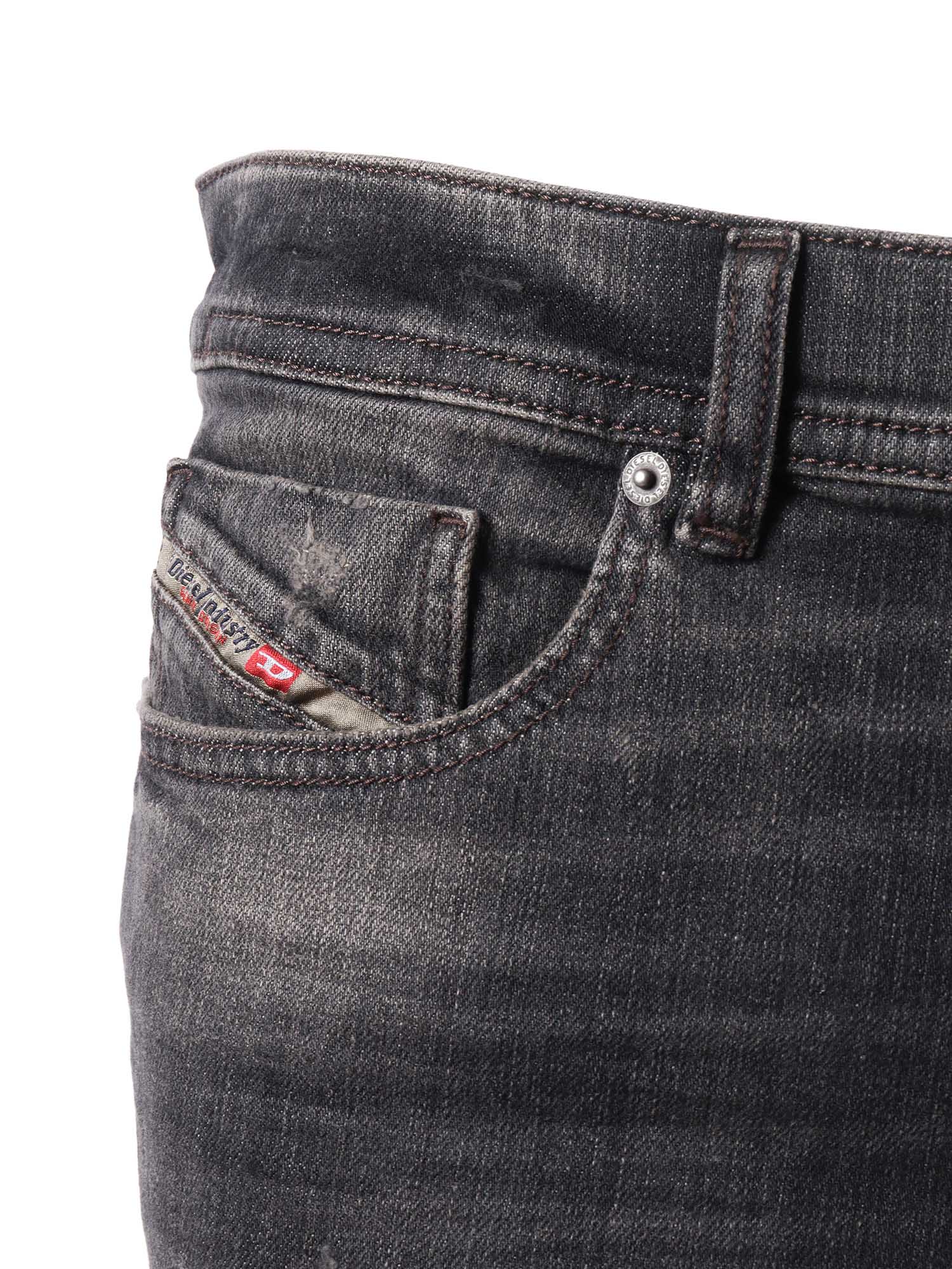 5 pockets Black Cotton Elastane Jean