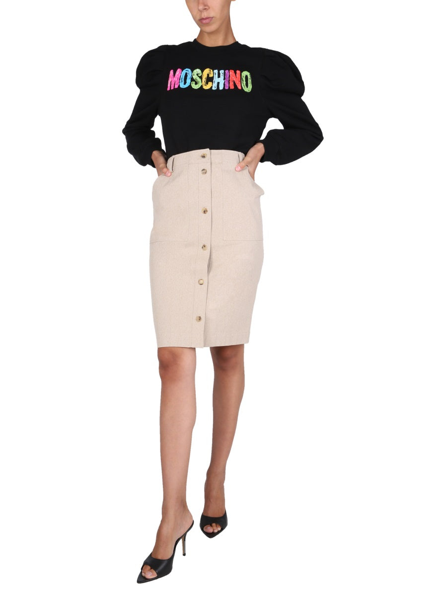 Safari Skirt Beige Cotton