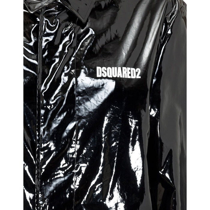 Niagara Falls Trench Coat Black Polyurethane