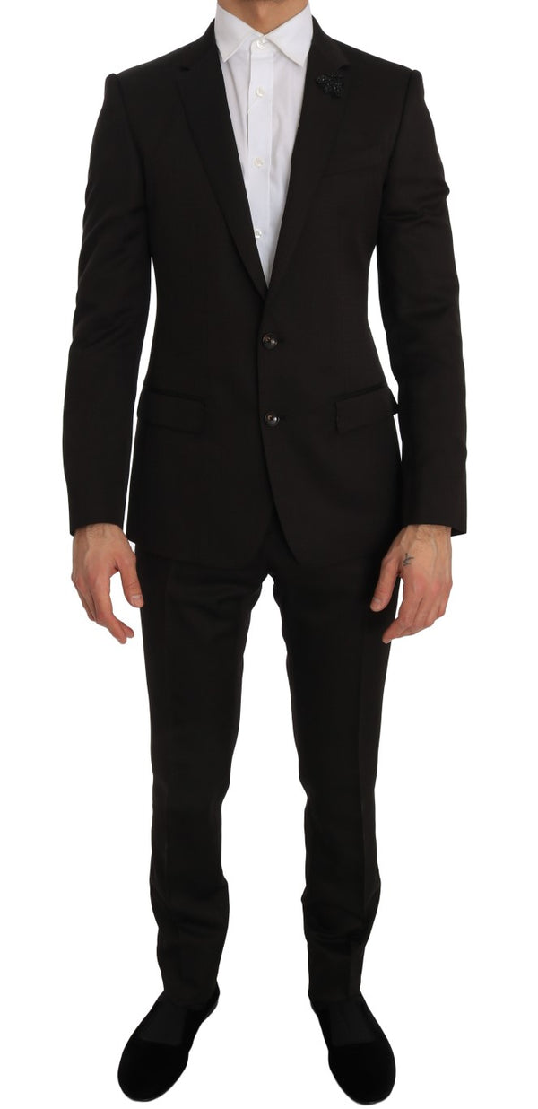 Dolce & Gabbana 65% Wool suit in brown