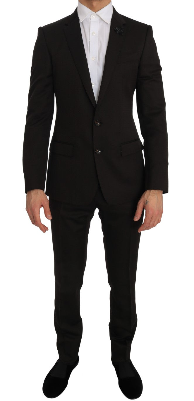 Dolce & Gabbana 65% Wool suit in brown