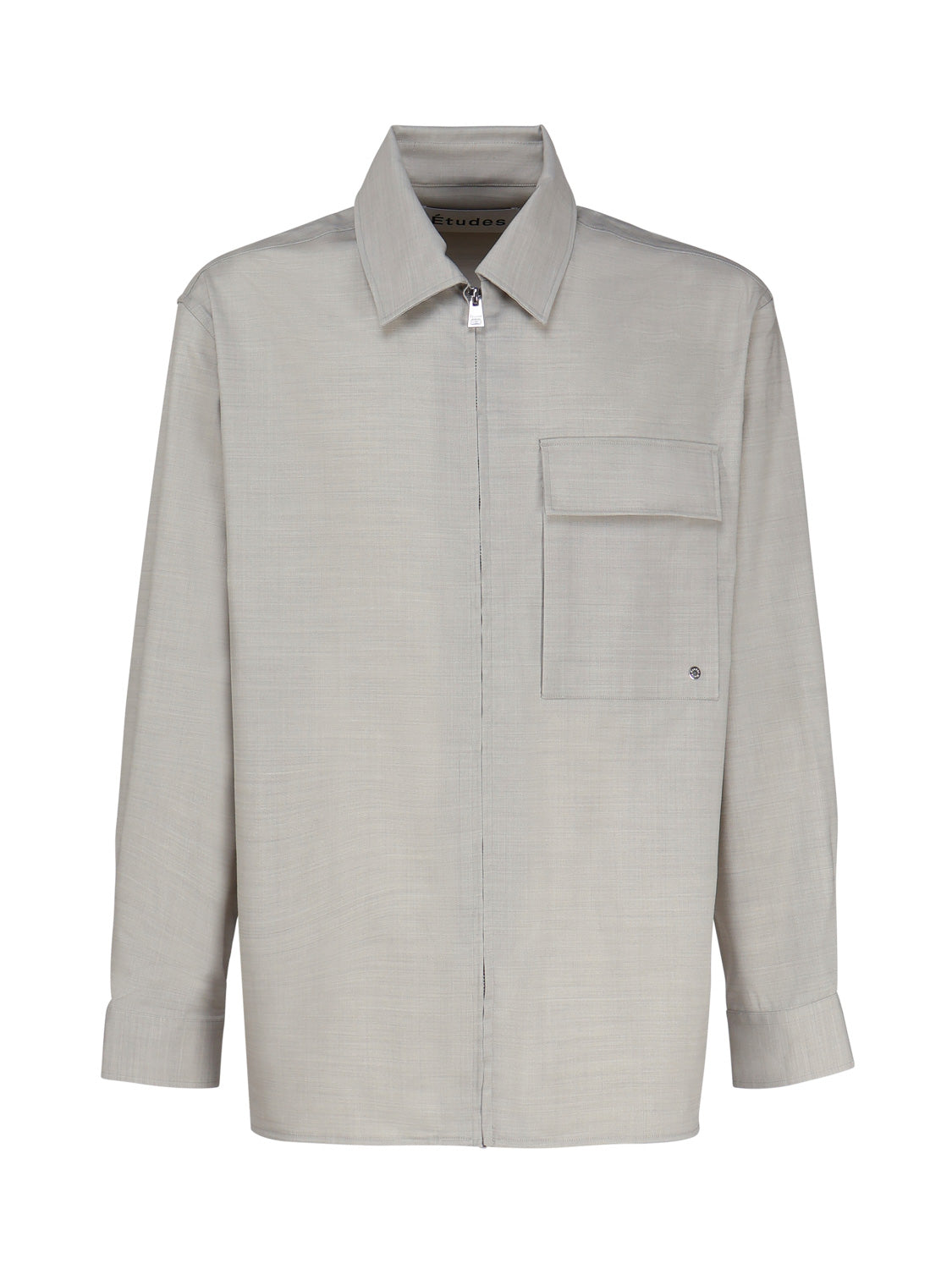 Études Shirts Grey Virgin Wool