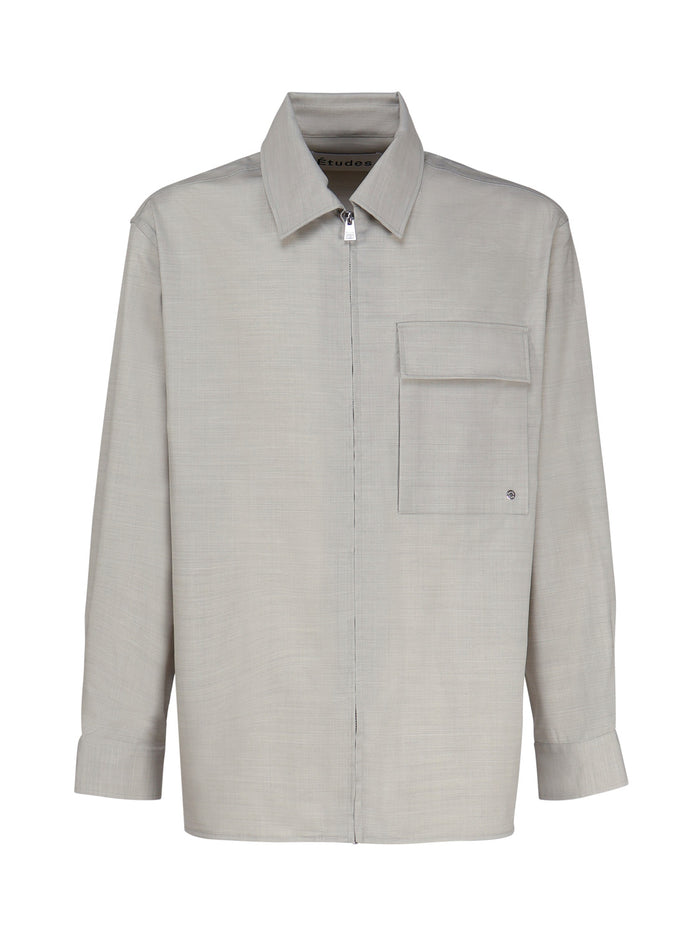 Études Shirts Grey Virgin Wool