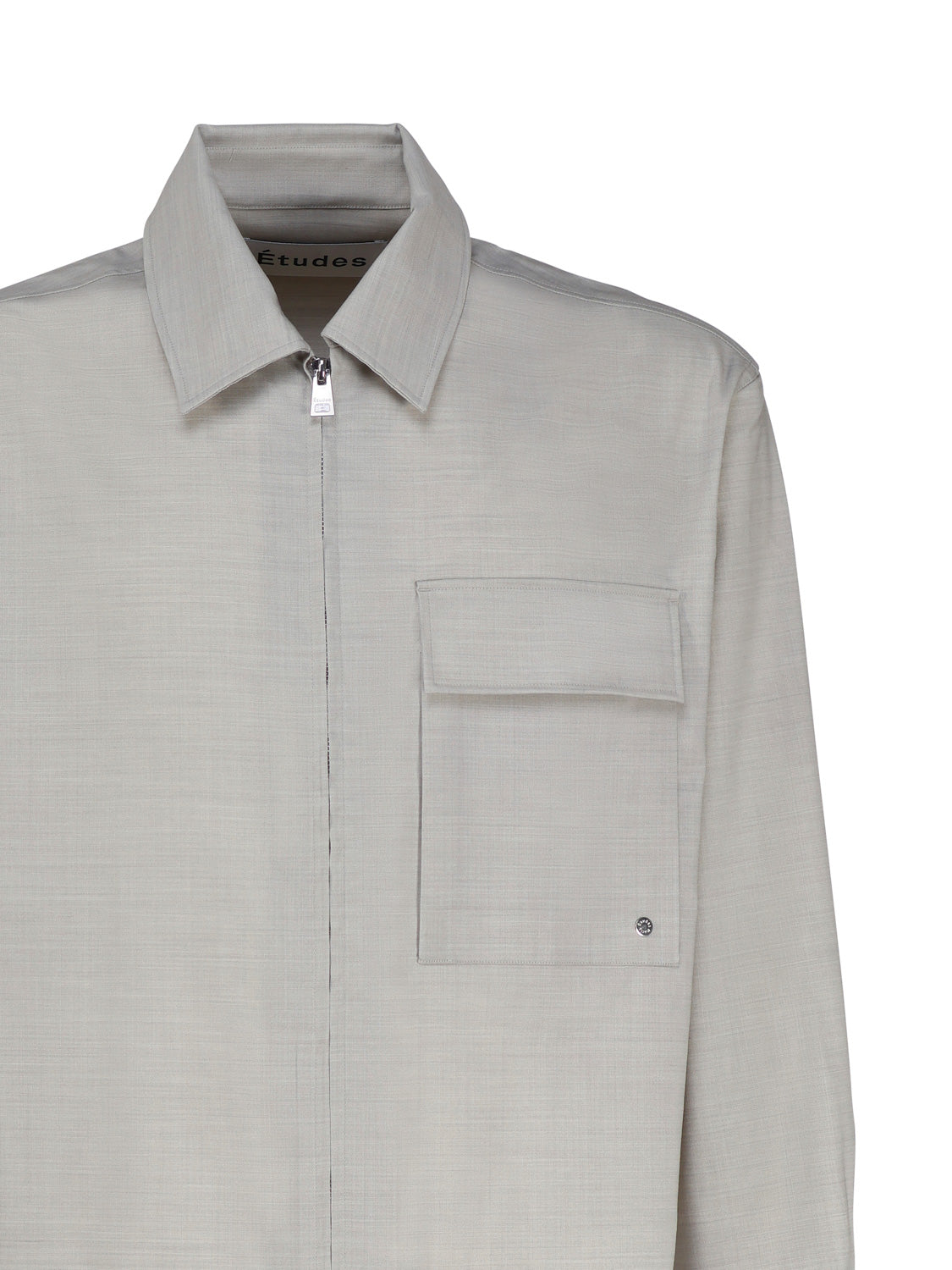 Études Shirts Grey Virgin Wool