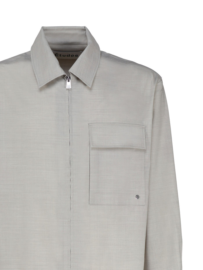 Études Shirts Grey Virgin Wool