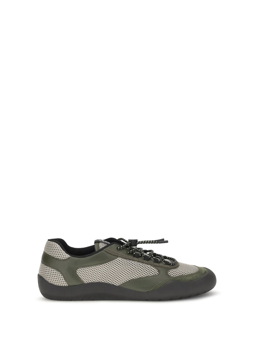 Prada Upper: 70% polyester sneaker in green