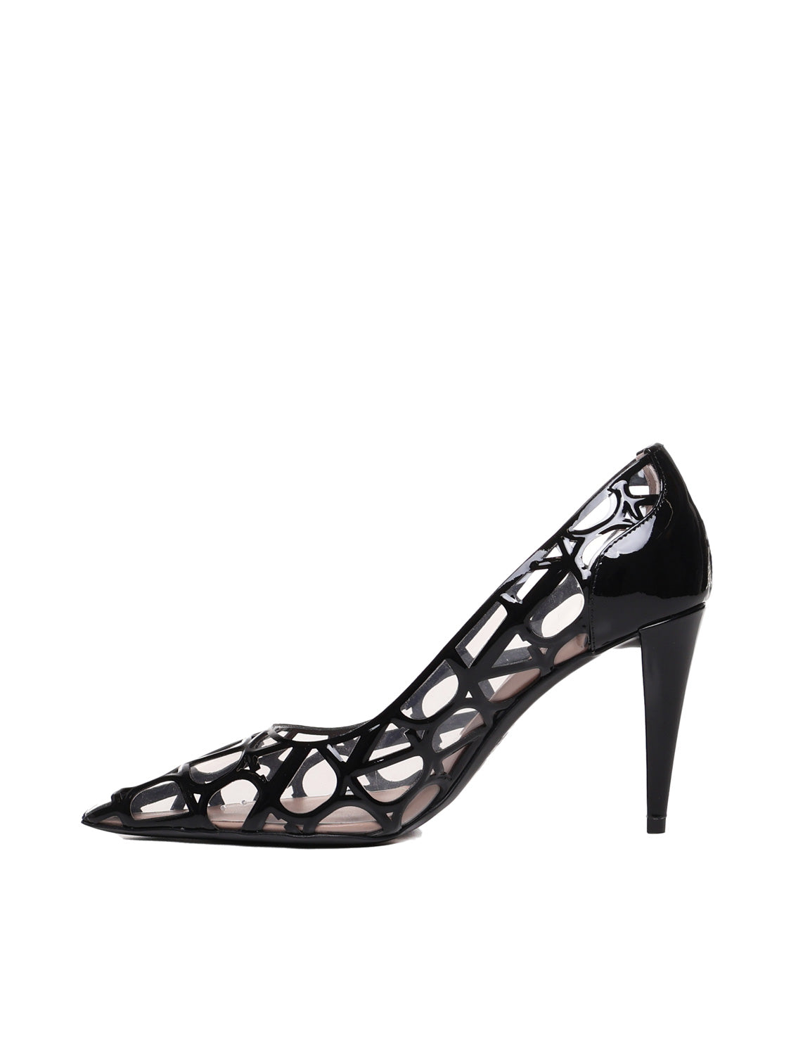 Valentino Garavani With Heel Clear, Black Pvc