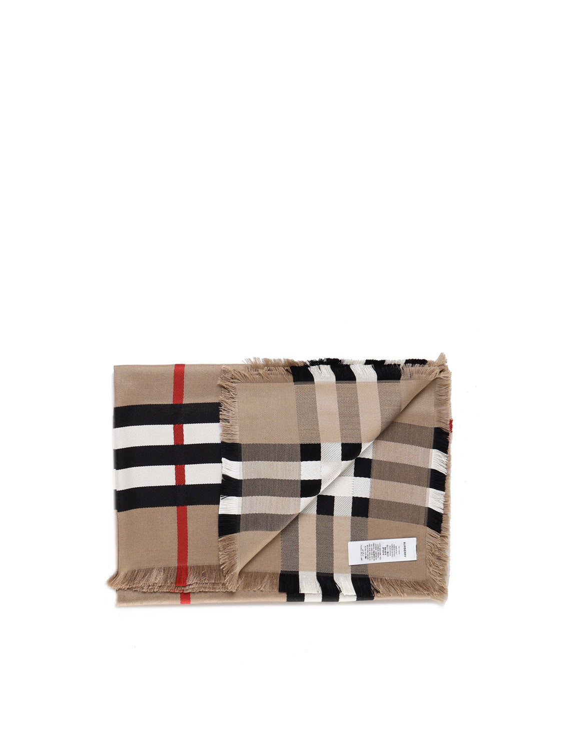 Burberry Scarfs Beige Mulberry Silk
