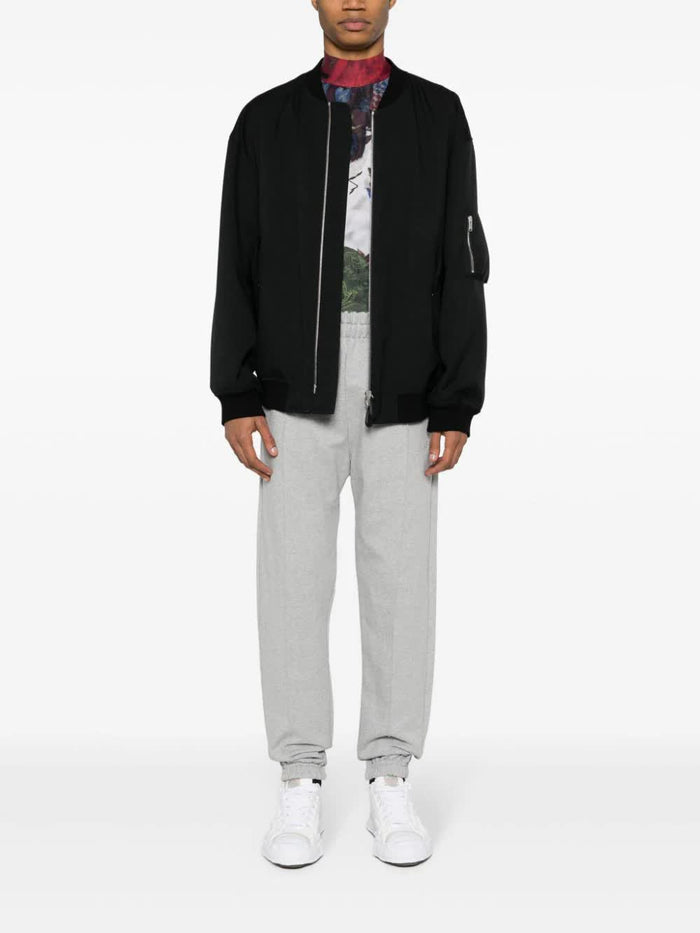 Logo Sweatpants Grey Cotton | Pantaloni