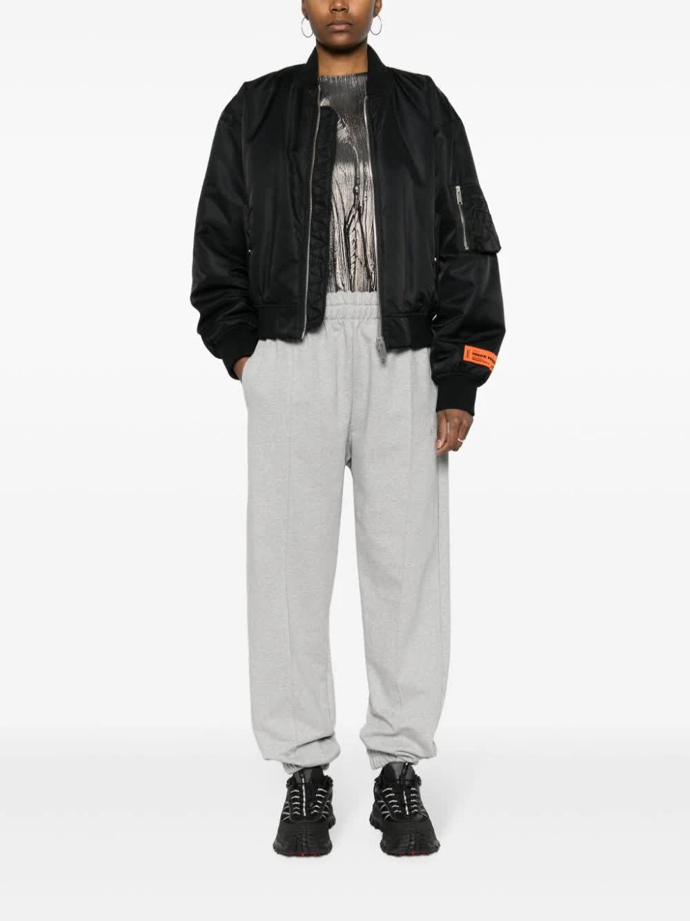 Logo Sweatpants Grey Cotton | Pantaloni