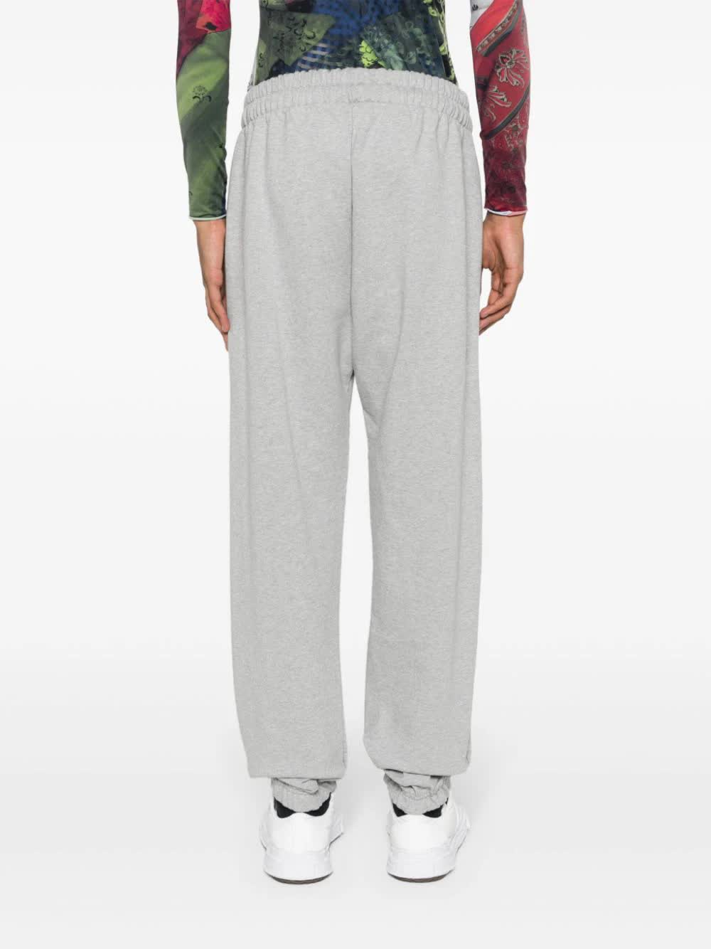 Logo Sweatpants Grey Cotton | Pantaloni