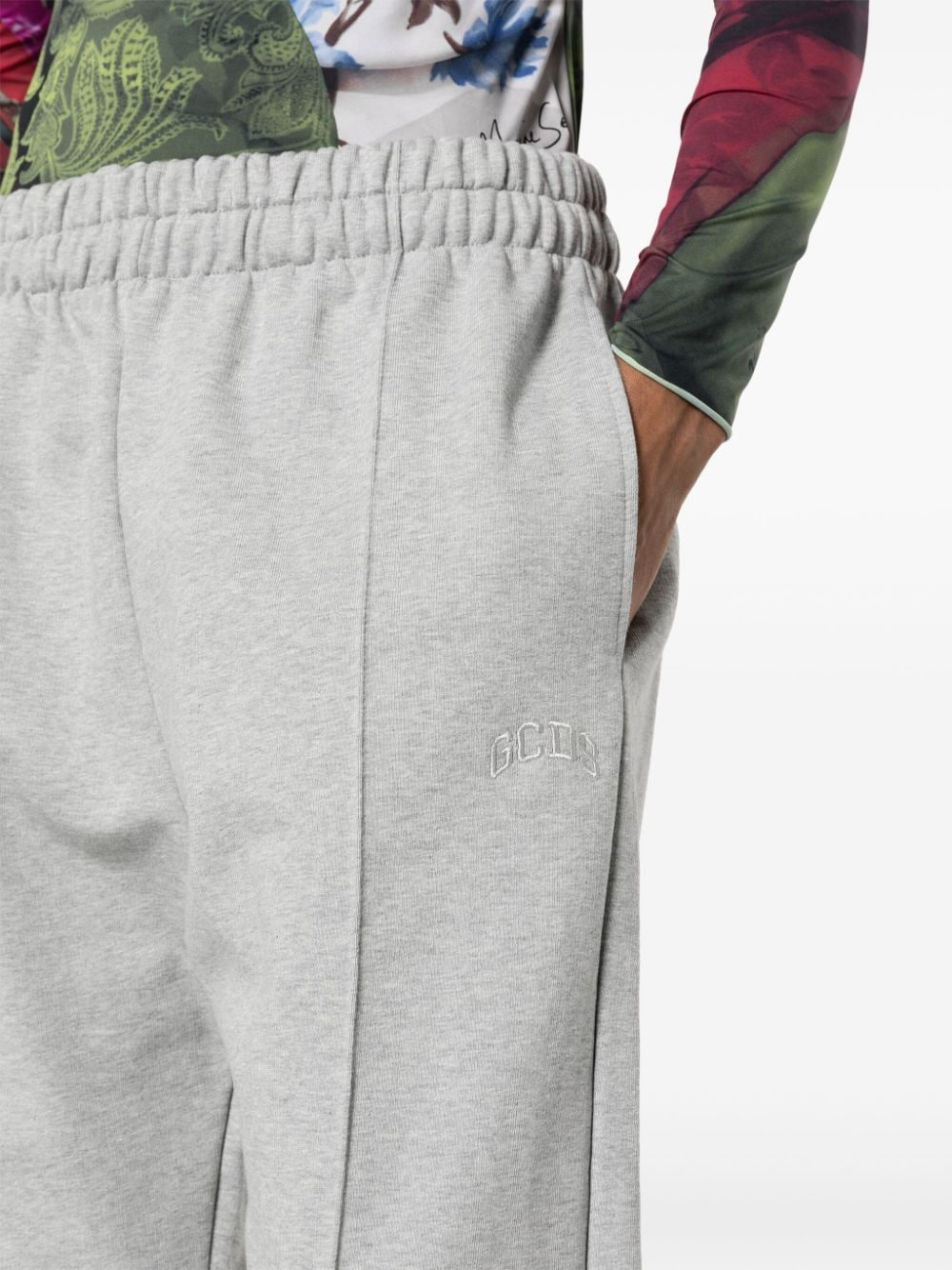 Logo Sweatpants Grey Cotton | Pantaloni