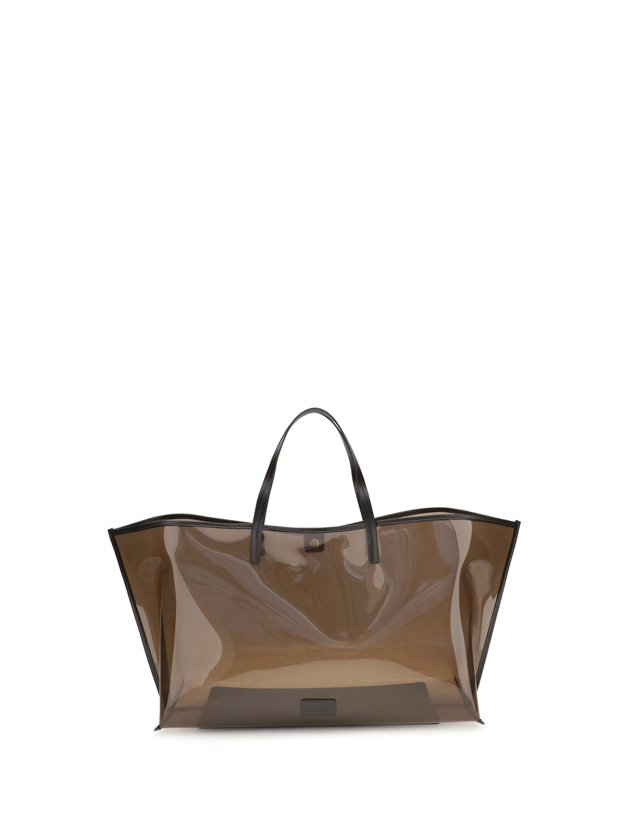 Staud 100% PVC tote bag in brown