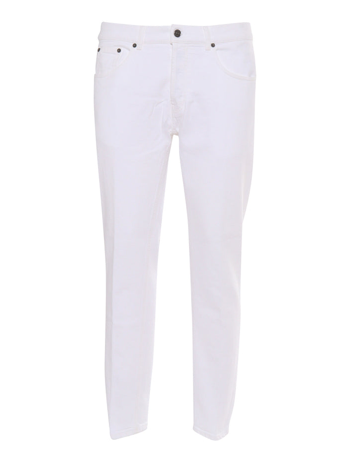 Dian Pants White Cotton Elastane Jean