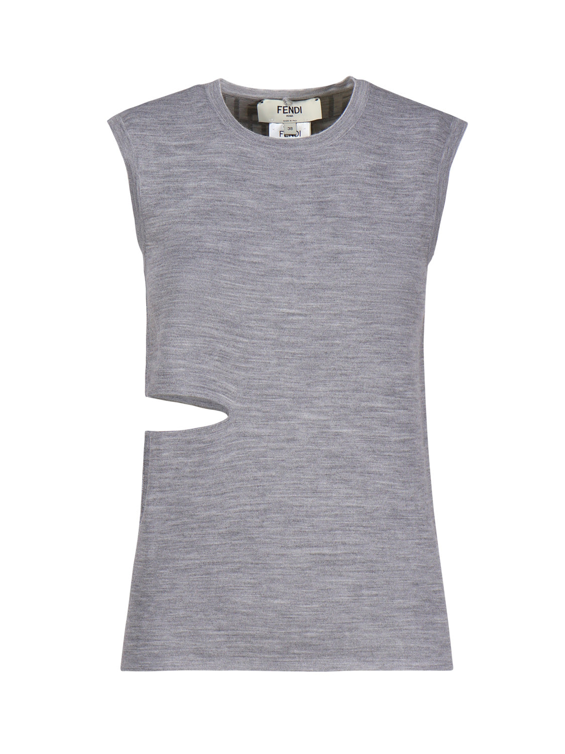 Fendi Top Grey Wool