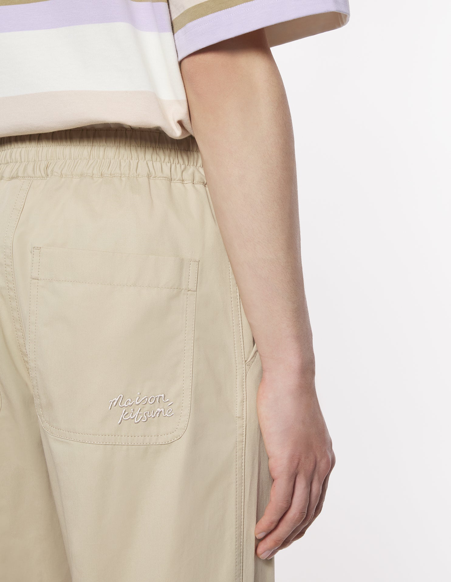 Casual Pants Brown Cotton