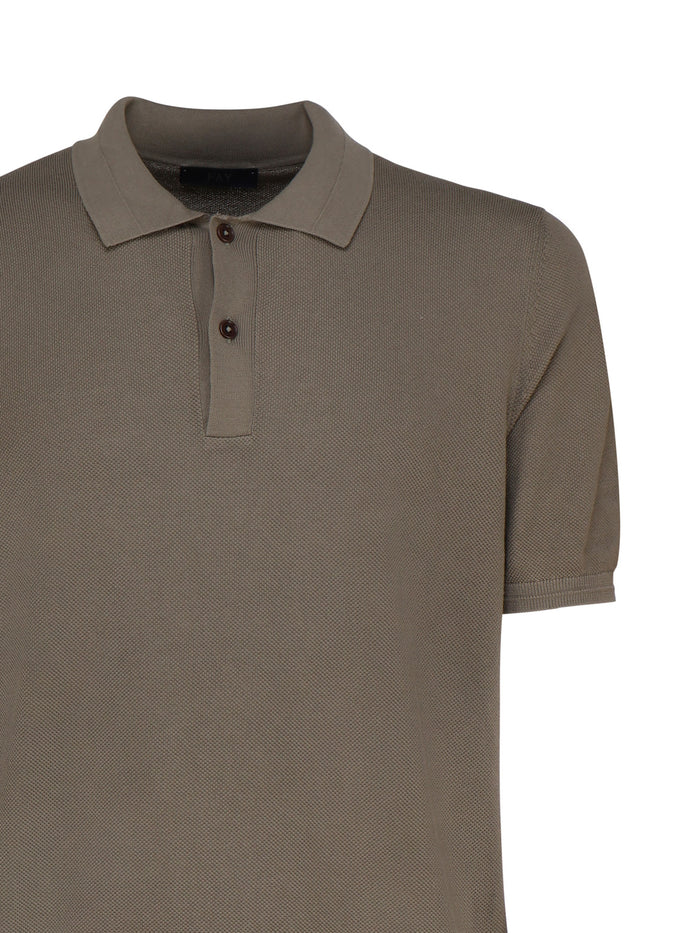 Fay T-Shirts And Polos Green Cotton