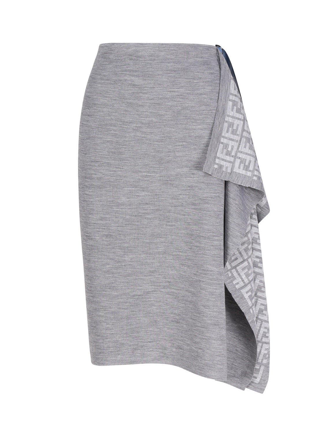 Fendi Skirts Grey Wool