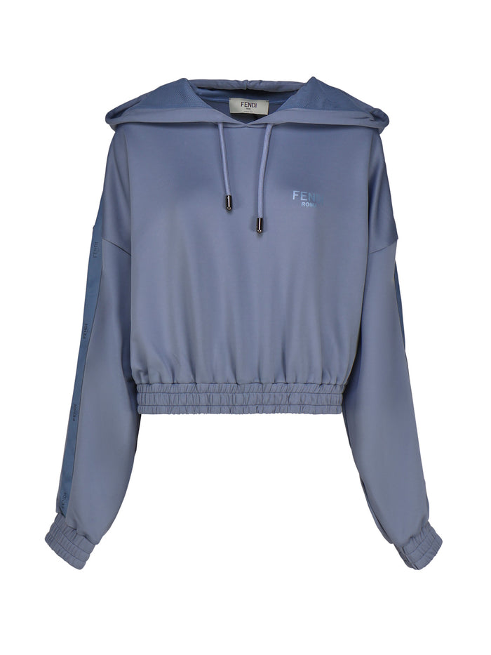 Fendi Sweaters Blue Polyamide