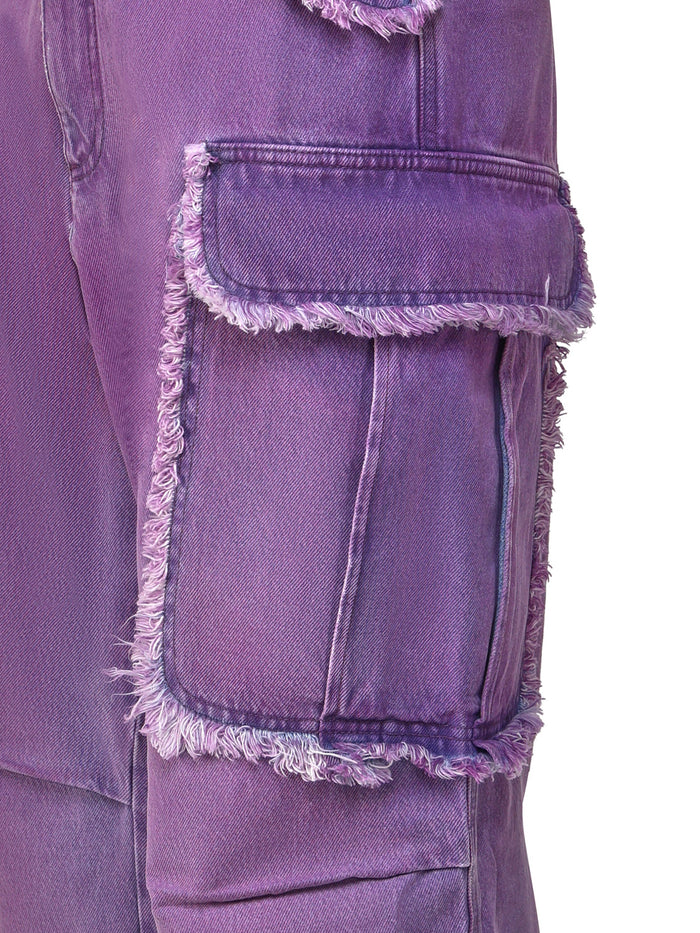 Darkpark Trousers Purple Cotton