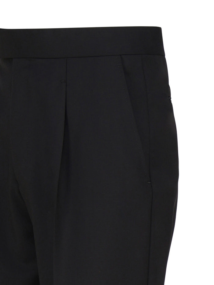 Zegna Trousers Black Cotton