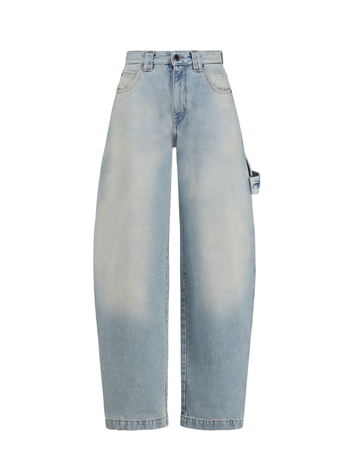 Darkpark Trousers Blue Cotton